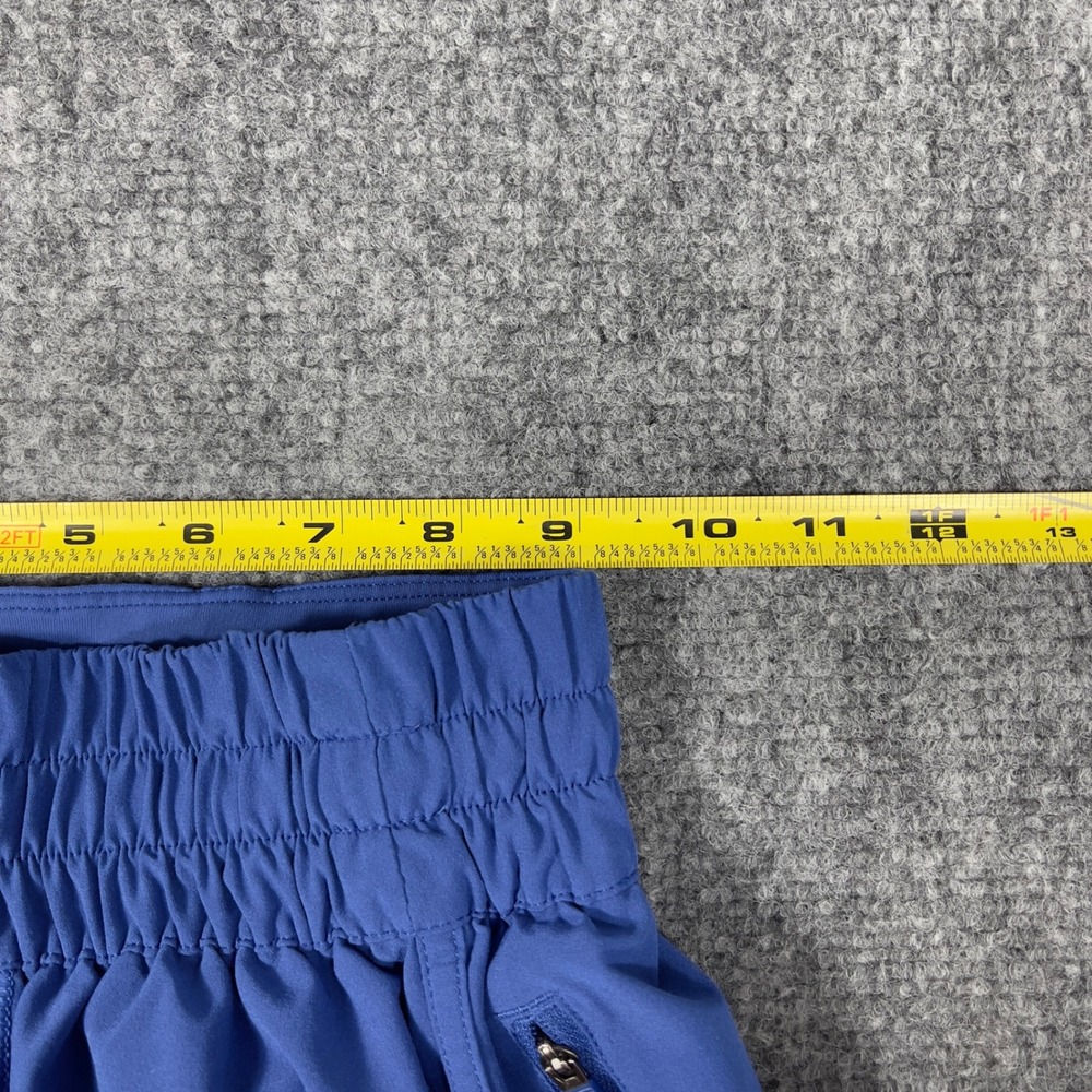Lululemon Track That HR Lined Short 3 Women Size 0 Blue Smocked Waist W7AZ2S - Picture 4 of 6